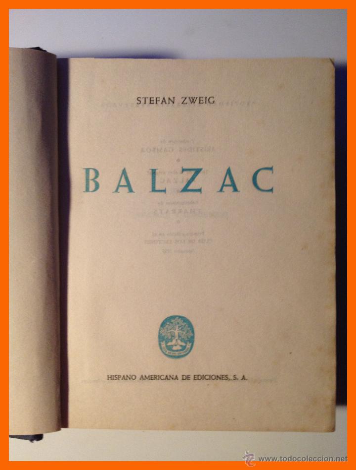 Libros de segunda mano: Balzac - Stefan Zweig - Foto 1