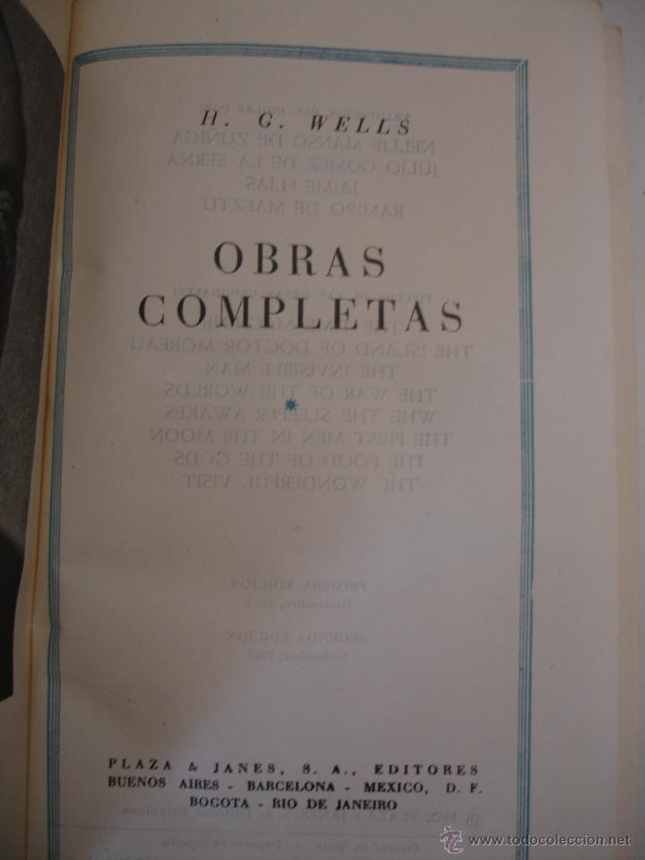 Libros de segunda mano: OBRAS COMPLETAS. - WELLS, H. G. - Foto 2