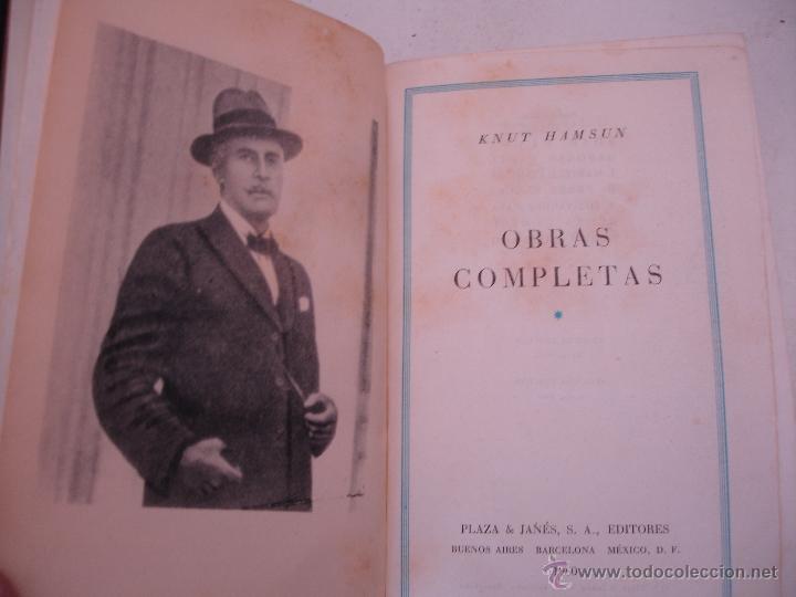 Libros de segunda mano: KNUT HAMSUN, OBRAS COMPLETAS - Foto 2