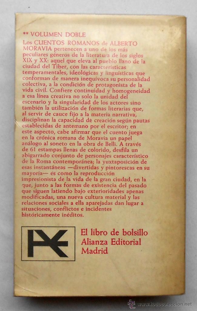 Libros de segunda mano: CUENTOS ROMANOS - ALBERTO MORAVIA - Foto 2