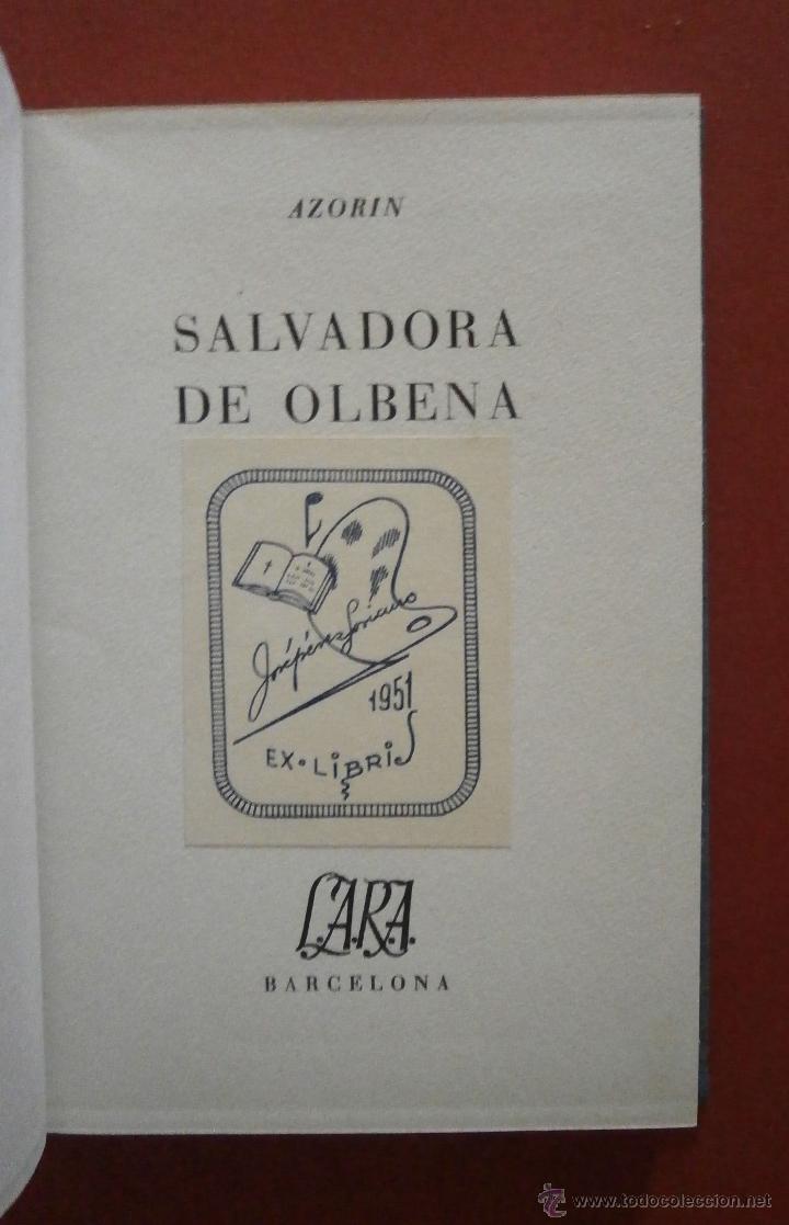 Libros de segunda mano: Salvadora de Olbena. Azorin - Foto 1