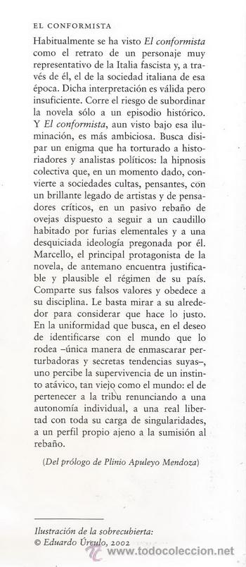Libros de segunda mano: ALBERTO MORAVIA. El conformista. RM66181. - Foto 3