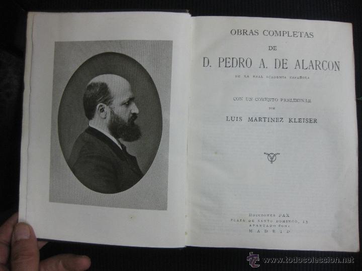 Libros de segunda mano: OBRAS COMPLETAS DE P.A. ALARCON. EDICIONES FAX 1941. - Foto 2