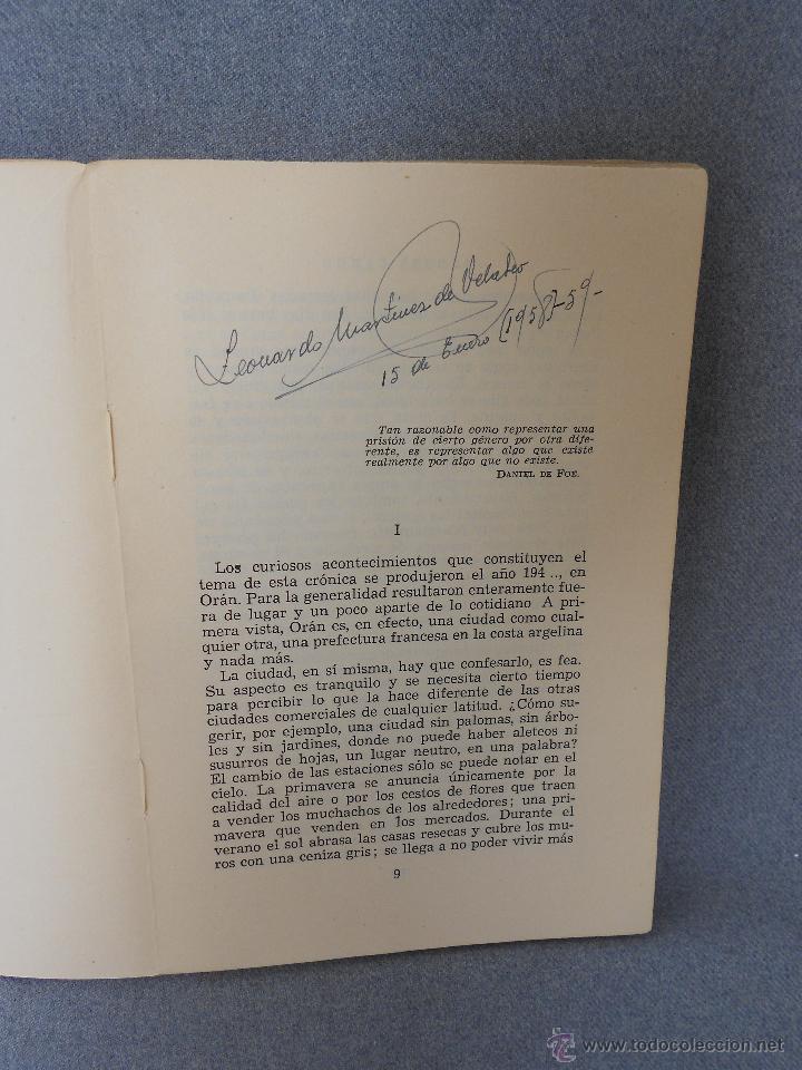 Libros de segunda mano: LA PESTE DE ALBERT CAMUS - Foto 3