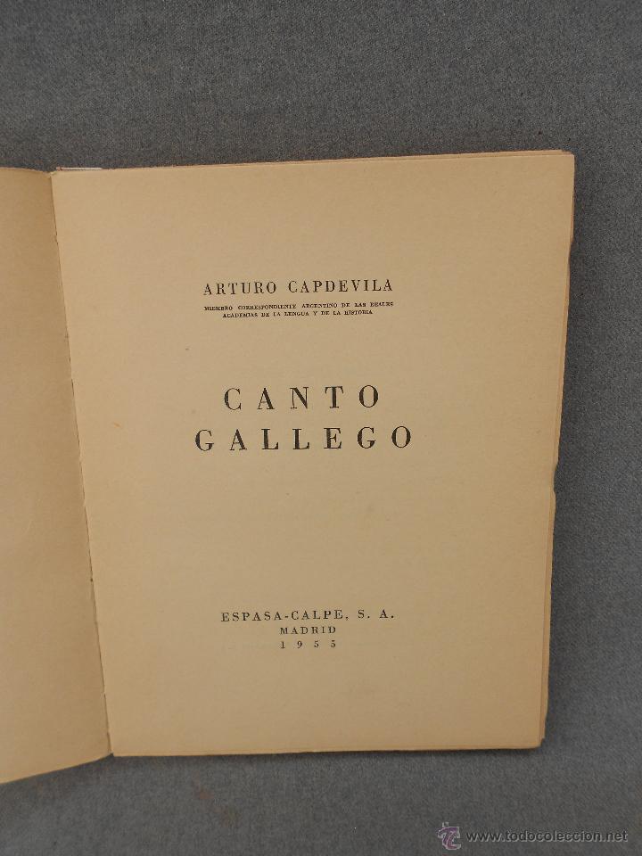 Libros de segunda mano: CANTO GALLEGO - Foto 2