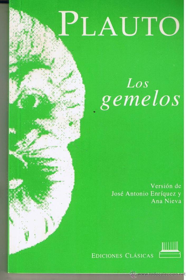 Libros de segunda mano: PLAUTO. LOS GEMELOS. EDICIONES CLASICAS 1995. (RF.MA) B/8 - Foto 1