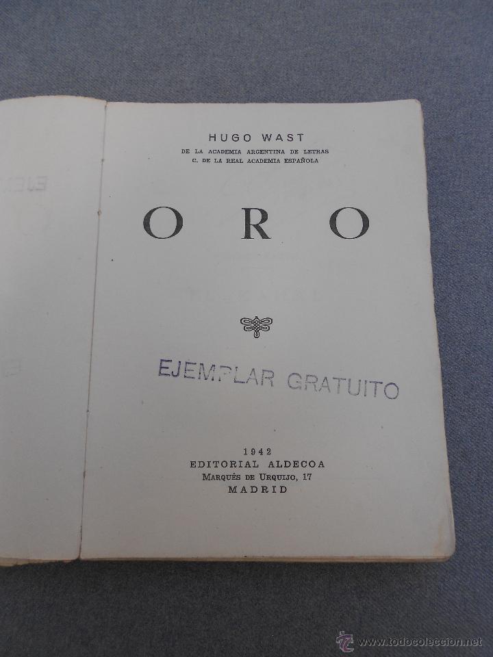 Libros de segunda mano: ORO - Foto 2