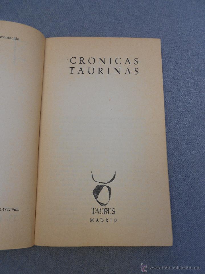 Libros de segunda mano: CRONICAS TAURINAS - Foto 2