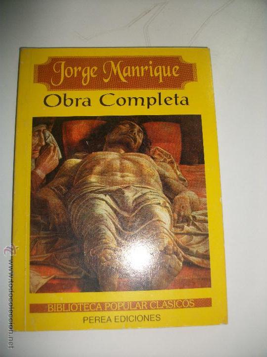 Libros de segunda mano: OBRAS COMPLETAS JORGE MANRIQUE - Foto 1