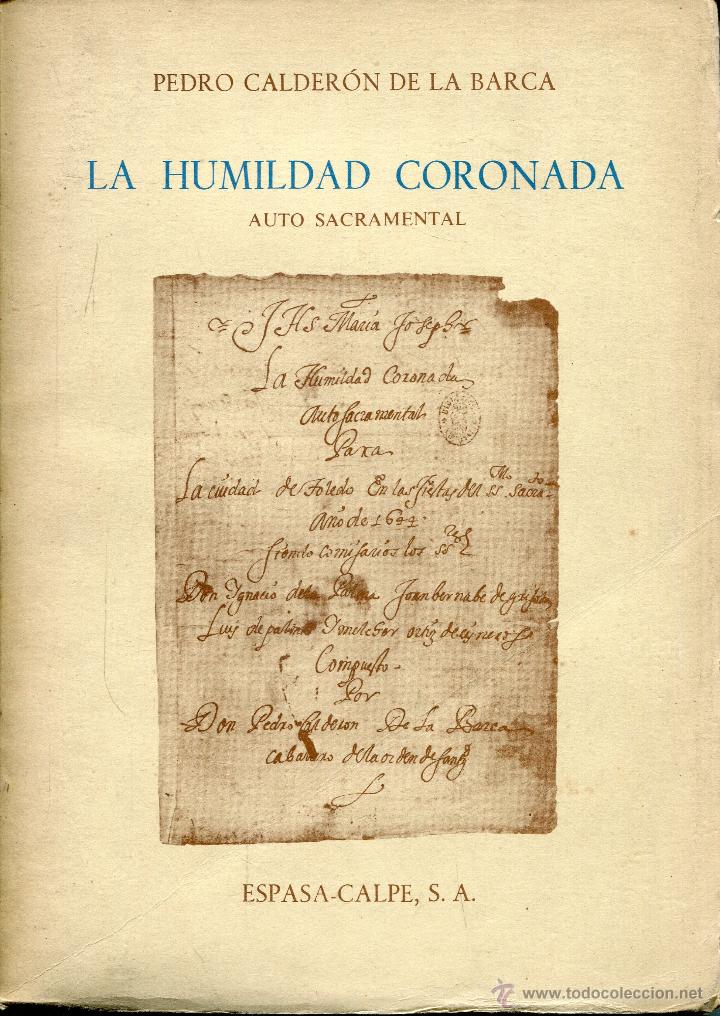 Libros de segunda mano: pedro calderon de la barca  --la humildad coronada