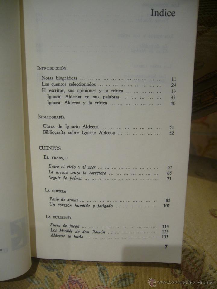 Libros de segunda mano: CUENTOS, DE IGNACIO ALDECOA. - Foto 4