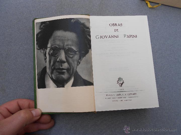 Libros de segunda mano: GIOVANNI PAPINI. OBRAS - Foto 4