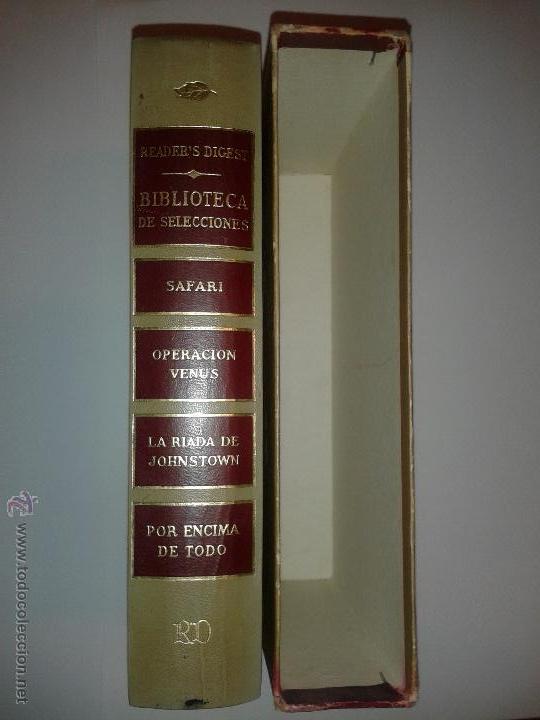 Libri di seconda mano: BIBLIOTECA SELECCIONES READER'S DIGEST 1970 SAFARI/ OPERACION VENUS  / LA RIADA DE JOHSTOWN / POR ..