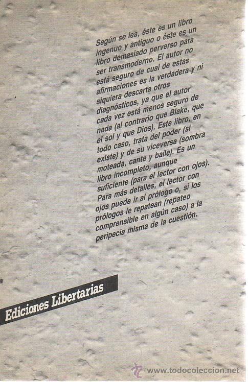 Libros de segunda mano: El poder y viceversa. M&aacute;ximo.  Ediciones libertarias, 1&ordf;  edici&oacute;n, 1987 - Foto 2