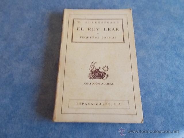 Libros de segunda mano: AUSTRAL N&ordm; 54 El Rey Lear y Peque&ntilde;os Poemas - Foto 1