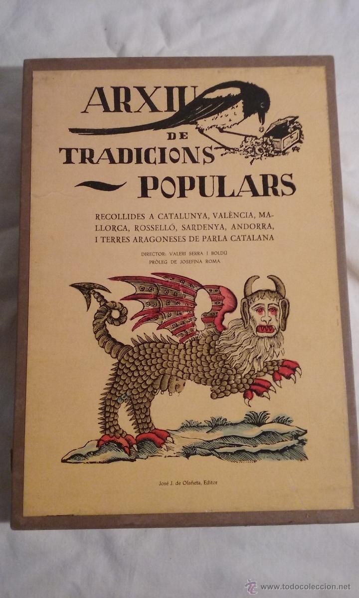 Libros de segunda mano: Arxiu de tradicions populars. - Foto 1