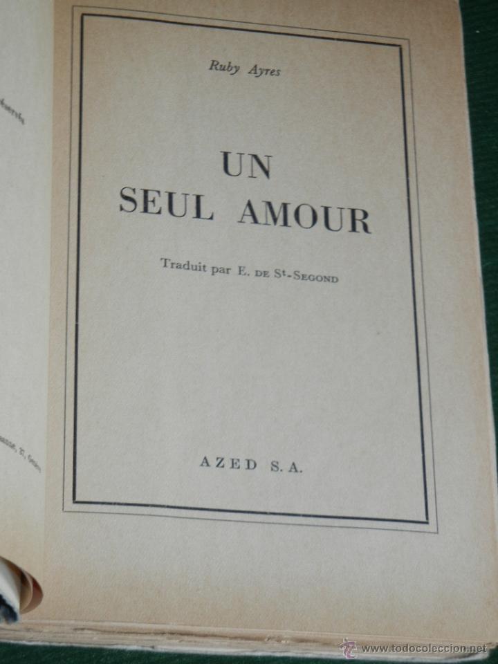 Libros de segunda mano: UN SEUL AMOUR, DE RUBY M. AYRES, (EN FRANCES) - Foto 2