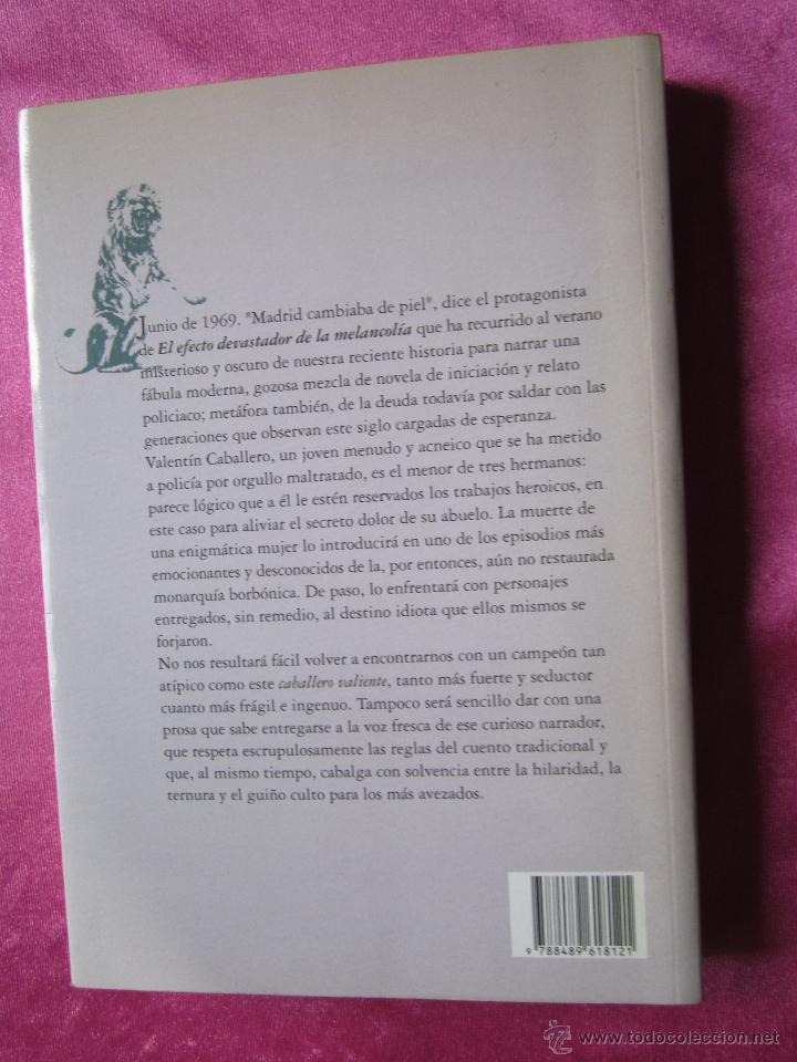 Libros de segunda mano: EL EFECTO DEVASTADOR DE LA MELANCOLIA  MANUEL GARC&Iacute;A RUBIO - Foto 2
