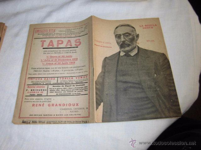 Libros de segunda mano: LA NOVELA CORTA NUMERO 223.-EL MARQUES DE LUMBRIA.MIGUEL DE UNAMUNO.MADRID 1920