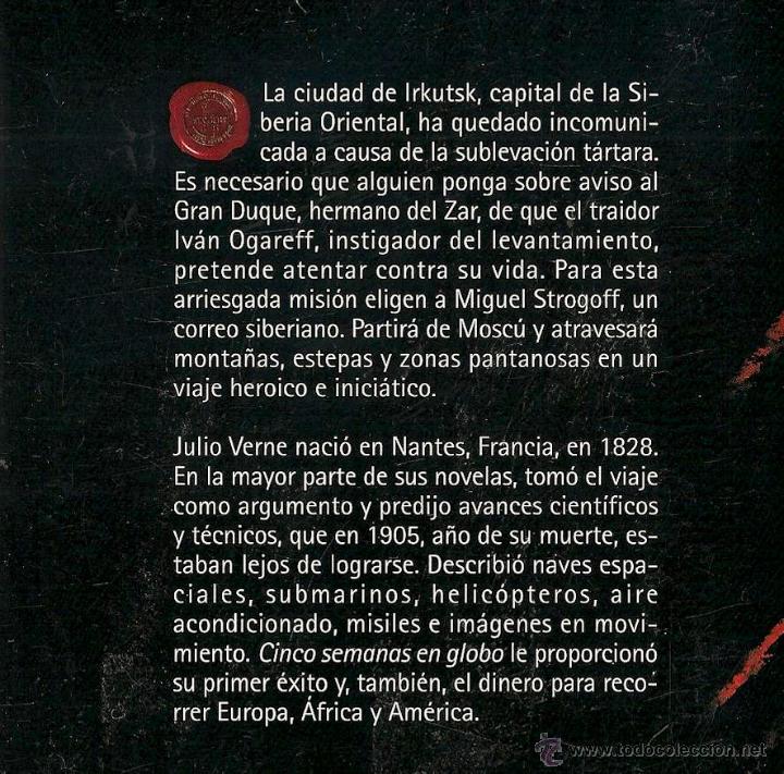 Libros de segunda mano: Miguel Strogoff / Julio Verne - Foto 2
