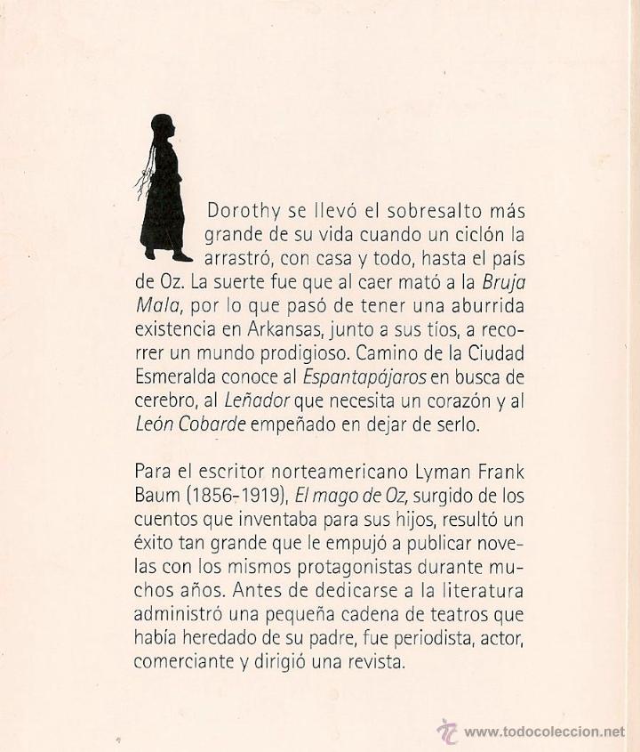 Libros de segunda mano: El mago de Oz / L. Frank Baum - Foto 2