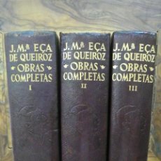 Libros de segunda mano: JOSE MARIA EÇA DE QUEIROZ. OBRAS COMPLETAS. 3 VOL. AGUILAR. 1959-60. 