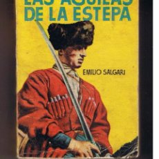 Libros de segunda mano: LAS AGUILAS DE LA ESTEPA. EMILIO SALGARI. ENCICLOPEDIA PULGA. Nº 142. (ST/C78)