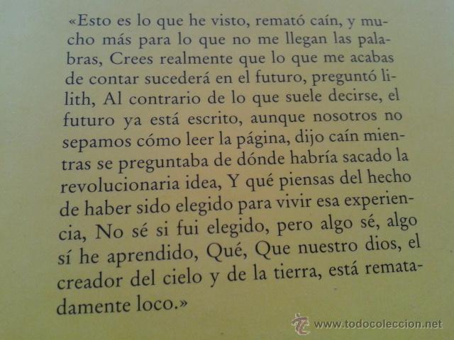 Libros de segunda mano: CAIN -- JOSE SARAMAGO -- CIRCULO -- - Foto 3