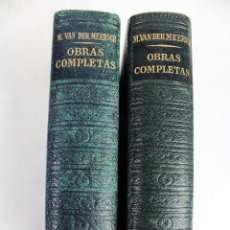 Libros de segunda mano: L-2814. M. VAN DER MEERSCH. OBRAS COMPLETAS. 2 TOMOS. (I Y III) JANES EDITOR. AÑO 1953.1ª EDICION.