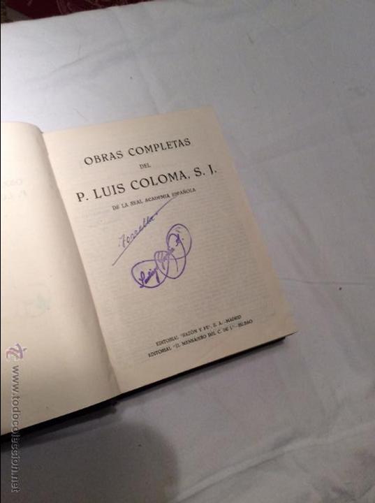 Libros de segunda mano: OBRAS COMPLETAS DEL P. LUIS COLOMA - Foto 2