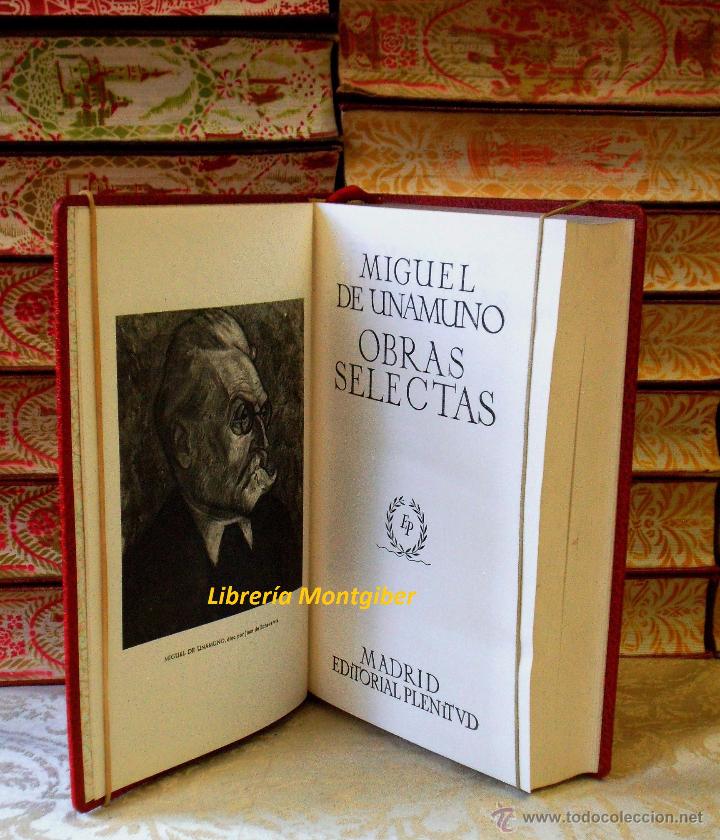 Libros de segunda mano: OBRAS SELECTAS .  Autor :  Unamuno. Miguel de - Foto 3
