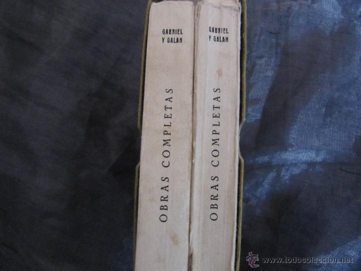 Libros de segunda mano: Gabriel y Galan: OBRAS COMPLETAS 1965