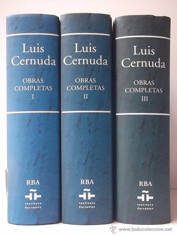 Cernuda, Luis: Obras Completas (edición Complet - Vendido En Venta ...