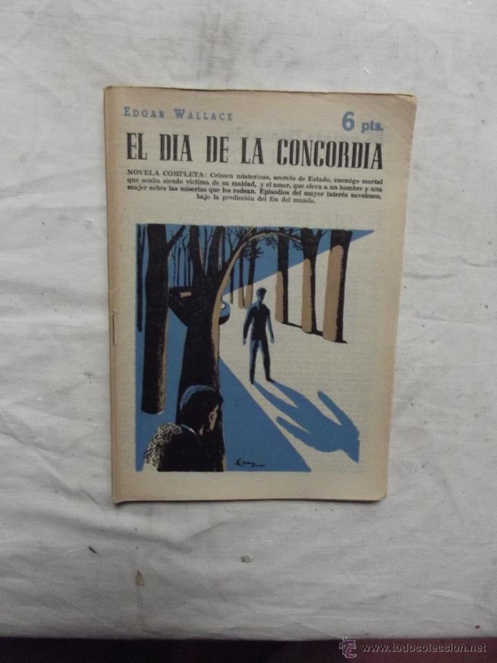 Libros de segunda mano: EL DIA DE LA CONCORDIA  EDGAR  WALLACE - Foto 1