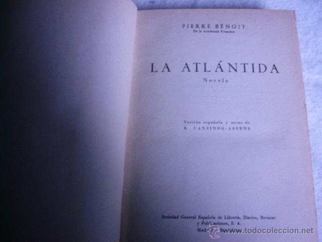 Libros de segunda mano: La Atl&aacute;ntida Pierre Benoit - Foto 2