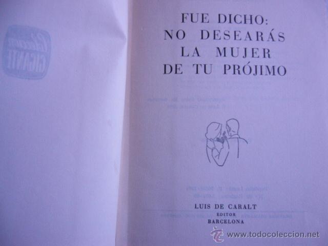 Libros de segunda mano: Fue dicho: no desear&aacute;s a la mujer de tu pr&oacute;jimo Evan Hunter - Foto 3