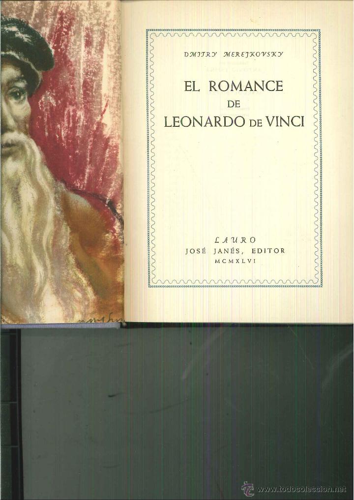 Libros de segunda mano: EL ROMANCE DE LEONARDO DE VINCI. Dmitry Merejkovsky - Foto 1