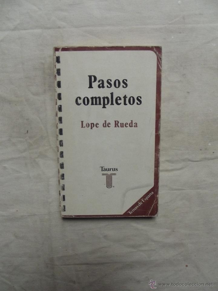 Libros de segunda mano: PASOS COMPLETOS DE LOPE DE RUEDA - Foto 1