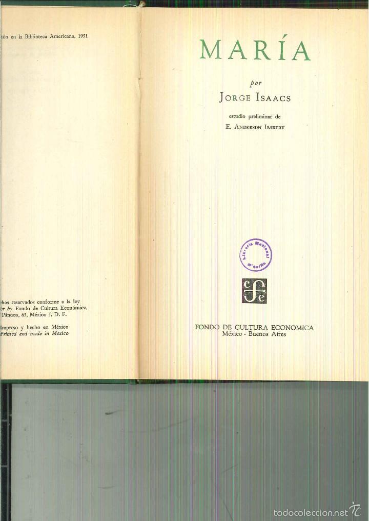 Libros de segunda mano: MAR&Iacute;A Jorge Isaacs - Foto 1