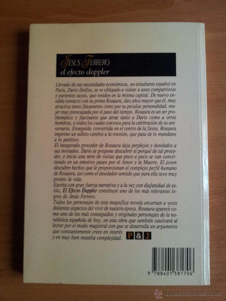 Libros de segunda mano: EL EFECTO DOPPLER --- JESUS FERRERO - Foto 2