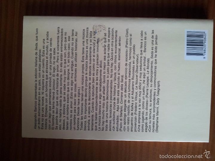 Libros de segunda mano: SEDA --- ALESANDRO BARICCO - Foto 2