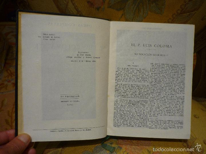 Libros de segunda mano: OBRAS COMPLETAS DEL P. LUIS COLOMA. - Foto 5