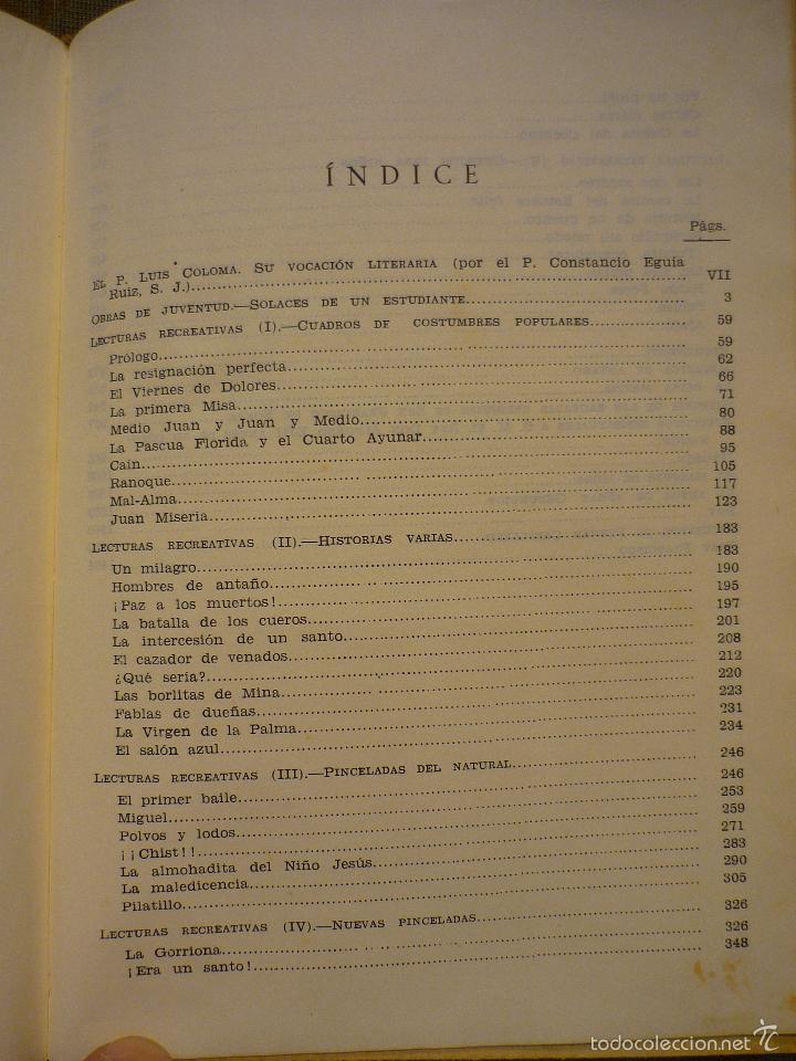 Libros de segunda mano: OBRAS COMPLETAS DEL P. LUIS COLOMA. - Foto 7