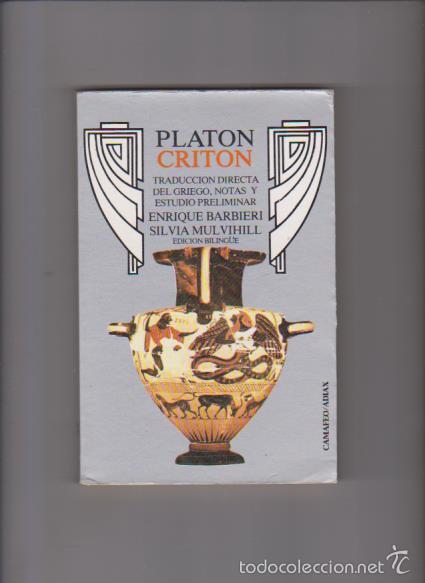 Libros de segunda mano: PLAT&Oacute;N - CRITON - EDICI&Oacute;N BILING&Uuml;E - EDICIONES ADIAX 1981 - Foto 1