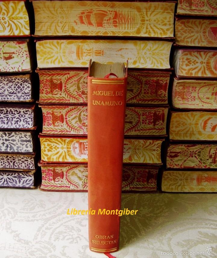 Libros de segunda mano: OBRAS SELECTAS .  Autor :  Unamuno, Miguel de - Foto 1