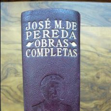 Libros de segunda mano: JOSÉ M. DE PEREDA. OBRAS COMPLETAS. AGUILAR, 1940.