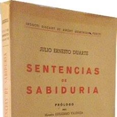 Libros de segunda mano: SENTENCIAS DE SABIDURÍA. (REUS, 1950 (JULIO ERNESTO DUARTE (GUILLERMO VALENCIA
