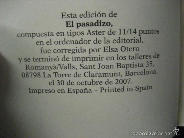 Libros de segunda mano: EL PASADIZO, BLAS MATAMORO, - Foto 3
