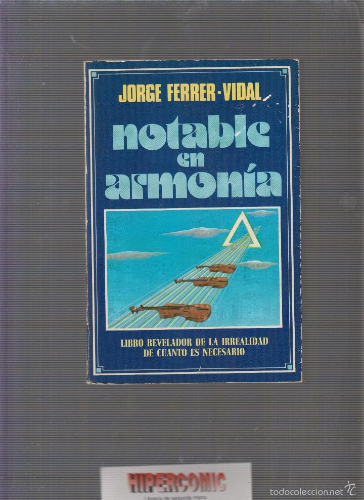 Libros de segunda mano: NOTABLE EN ARMON&Iacute;A. / JORGE FERRER-VIDAL - Foto 1