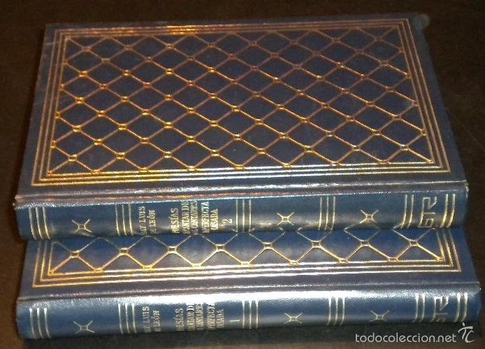 Libros de segunda mano: FRAY LUIS DE LE&Oacute;N.2 TOMOS POESIA ,CANTAR DE LOS CANTARES. PERFECTA CASADA. AMIGOS HISTORIA 1972